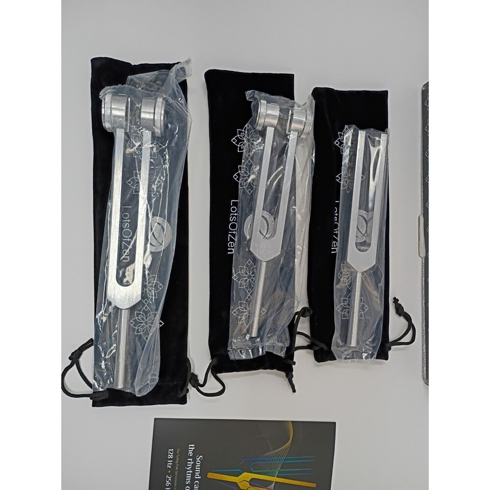 Tuning Forks for Healing Set 128Hz, 256Hz, 512Hz — Essential Yoga and Meditation - Picture 3 of 14